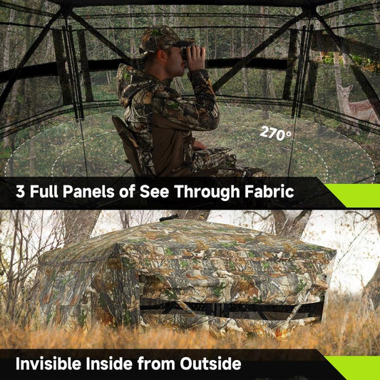 Hunting Blind See Through with Carrying Bag