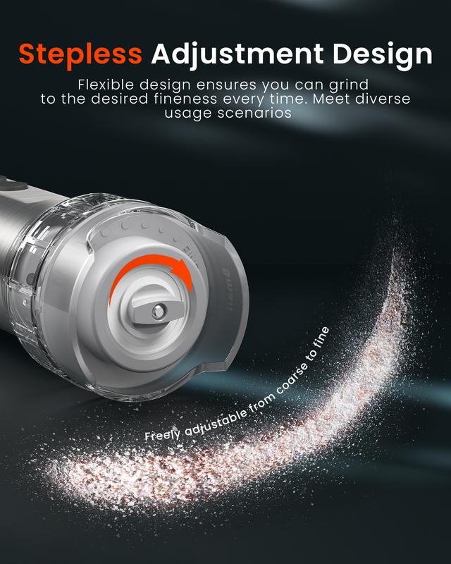 Electric Salt And Pepper Grinder Set