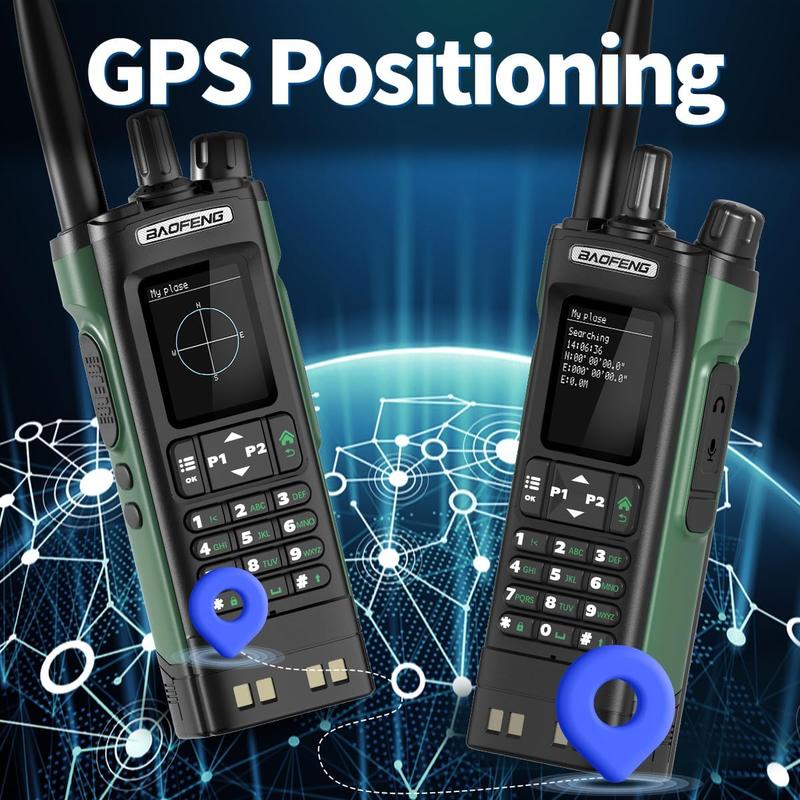 2PCS UV-32 Walkie Talkie 10W Long Range Rechargeable