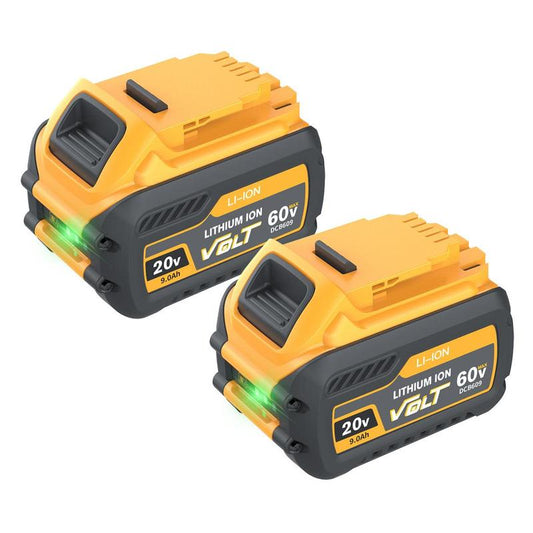 9.0Ah Replacement for 20V 60V Flexvolt Battery Lithium Compatible