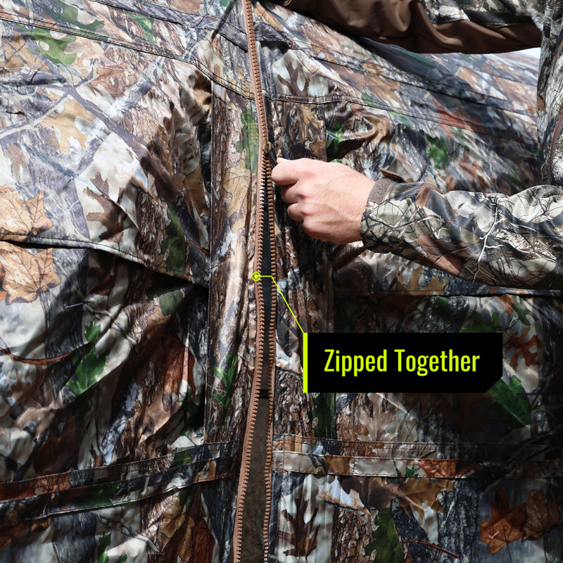 VisTrilogy See-Through Pop-Up Hunting Ground Blind for Deer, Turkey (4-6 Person)