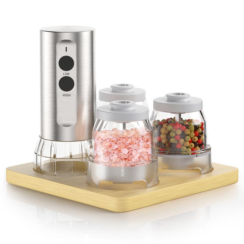 Electric Salt And Pepper Grinder Set