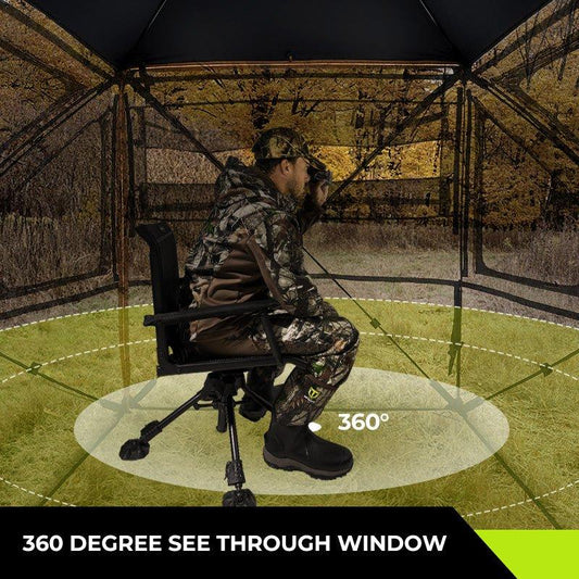 Vis360 See Through Silent 4 Full Panels Deer Hunting Blind