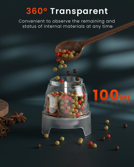 Electric Salt And Pepper Grinder Set