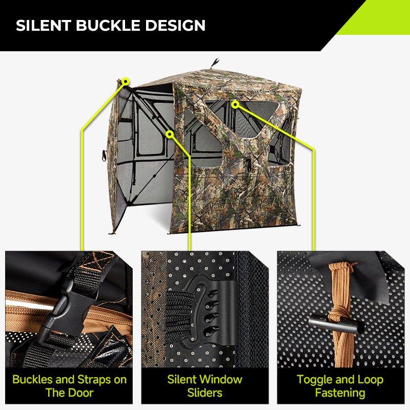Vis360 See Through Silent 4 Full Panels Deer Hunting Blind